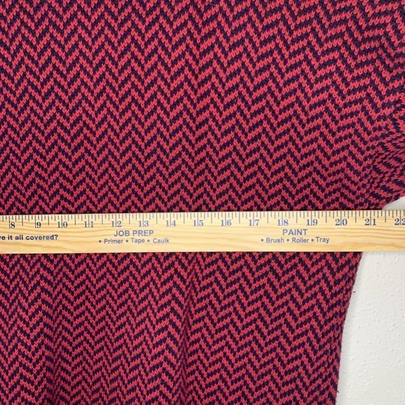 Essential Elements‎ Retro Crewneck Knit Grandpa Sweater Cotton Size L Geometric - Picture 4 of 5